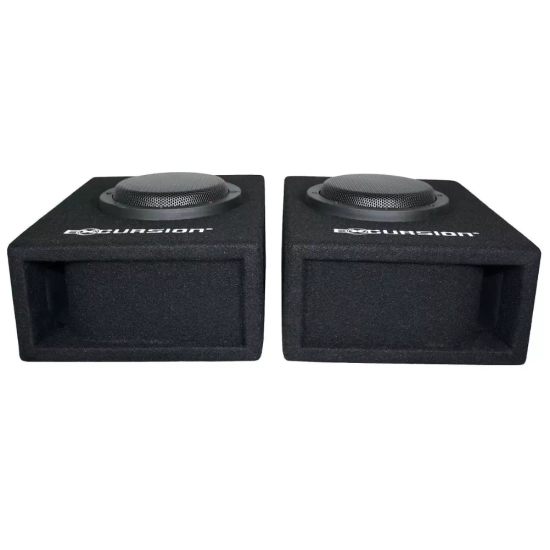 Excursion PX-US65 2 pasywne subwoofery pod siedzenia samochodowe z głośnikami 165mm - 200/600W, 2ohm, obudowy bass-reflex z MDF dla prawej i lewej str